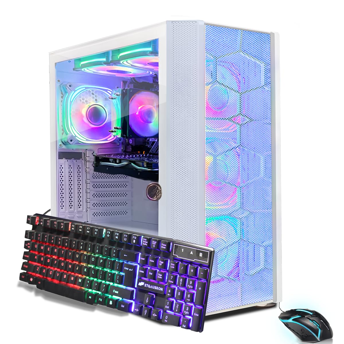 Amazon.com: STGAubron Gaming PC Computer Desktop, AMD Ryzen 5 5500