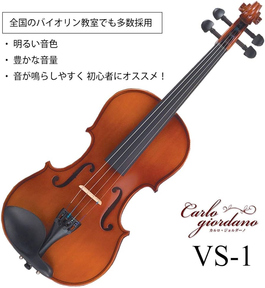 Amazon.co.jp: カルロジョルダーノ バイオリンセット ブラック VS-1 1