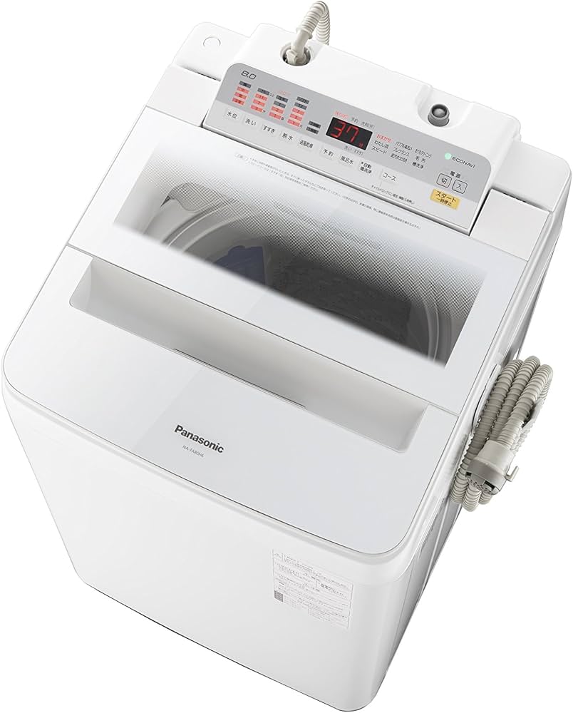 Amazon | パナソニック 8.0kg 全自動洗濯機 泡洗浄 ホワイト NA-FA80H6
