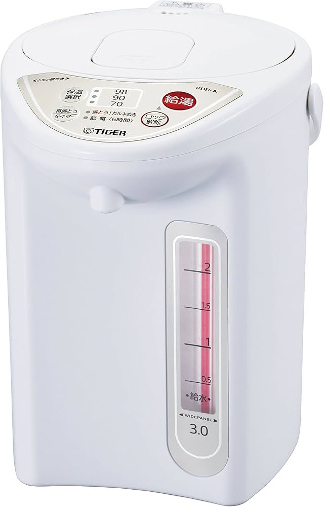Amazon | タイガー マイコン電気ポット 3L アーバンホワイト PDR-A300