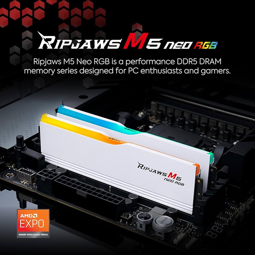 Amazon.co.jp: G.SKILL Ripjaws M5 Neo RGBシリーズ DDR5 RAM (AMD