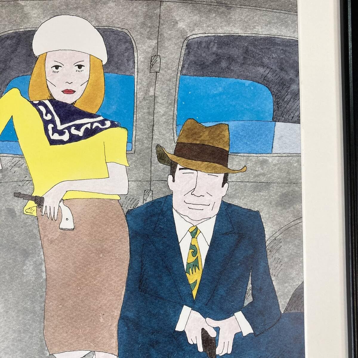 PK額装品 和田誠 映画 イージーライダー デニスホッパー A3額入