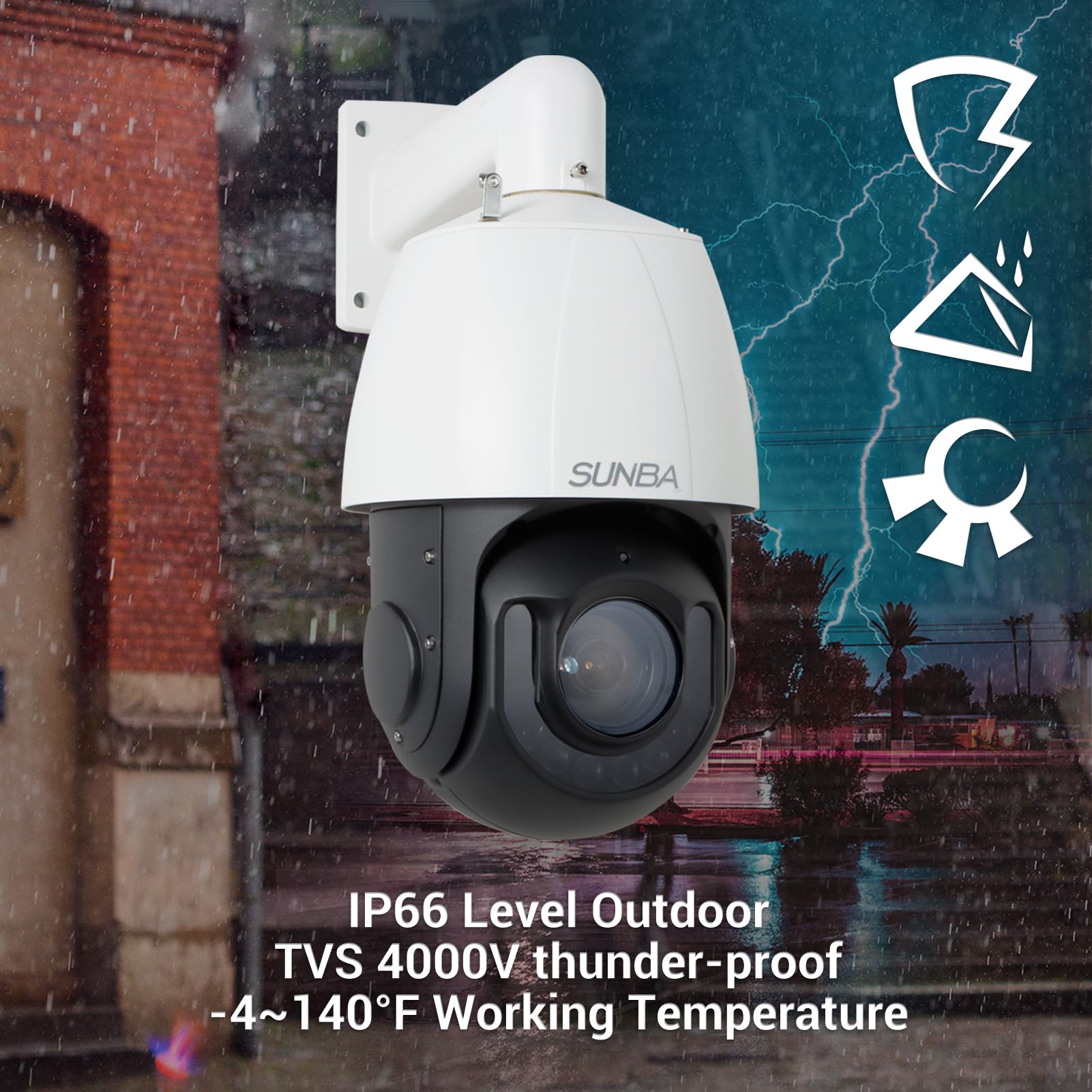 Amazon.com : SUNBA High Speed 5MP Outdoor PTZ POE+ AI IP Camera