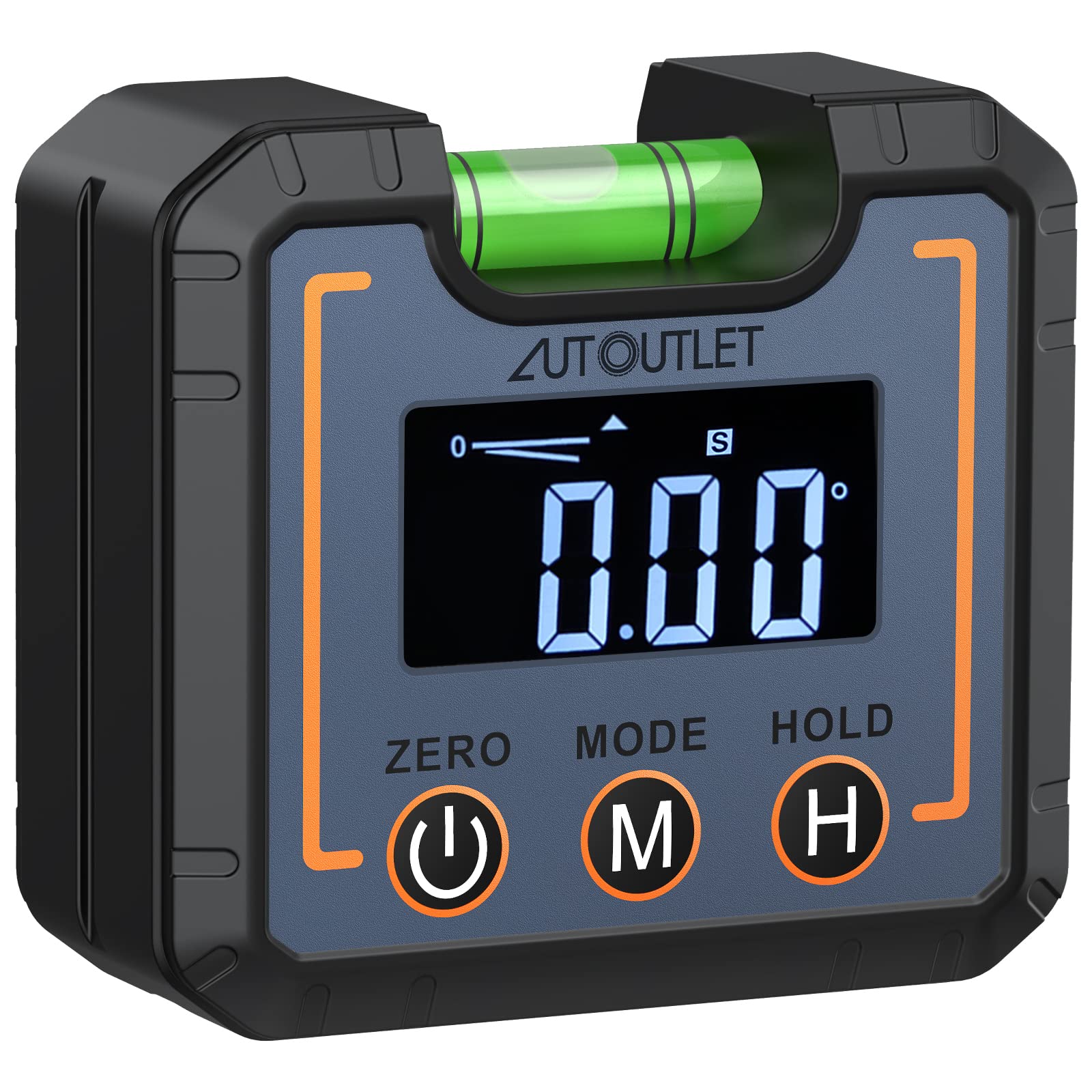 Amazon.co.jp: AUTOUTLET デジタル角度計 レベルバブル付き 4測定単位