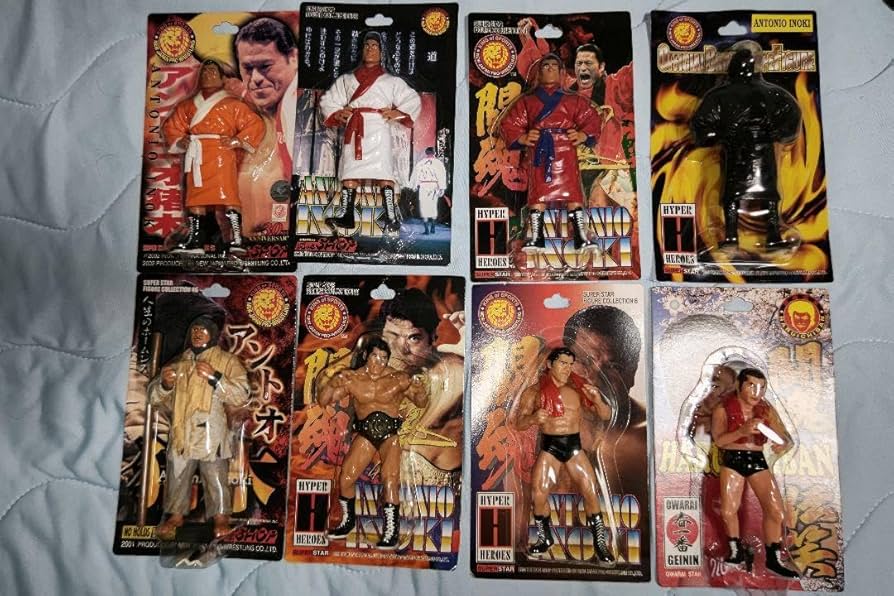 Amazon.co.jp: プロレス アントニオ猪木 フィギュア＋春一番の8体