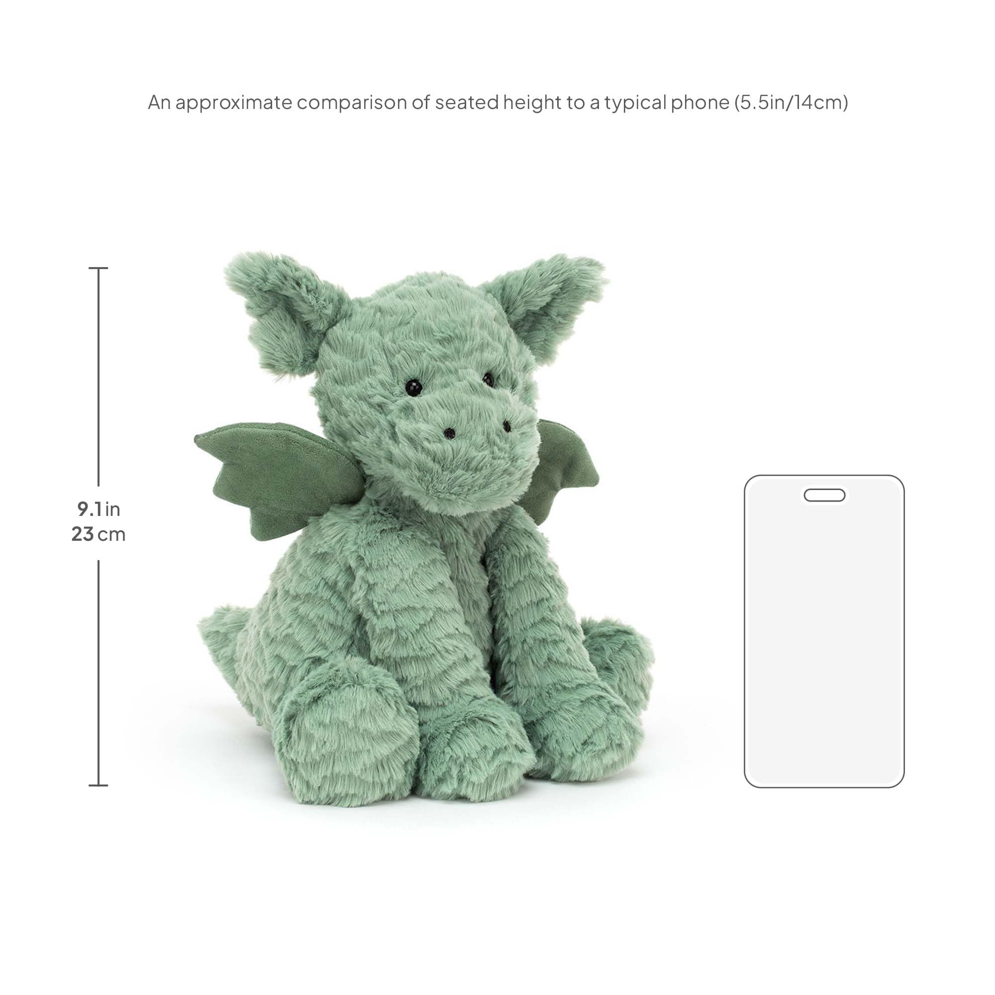 Amazon.com: Jellycat Fuddlewuddle Dragon Stuffed Animal, 9 inches