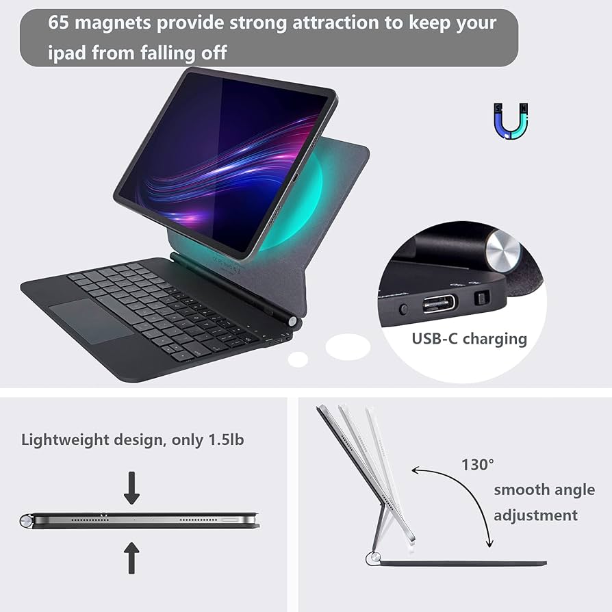 Amazon.com: InUnion Magic Keyboard for iPad Pro 13 Inch (M5/M4