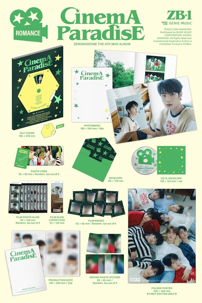 Amazon.co.jp: ZEROBASEONE Cinema Paradise 4th Mini Album with