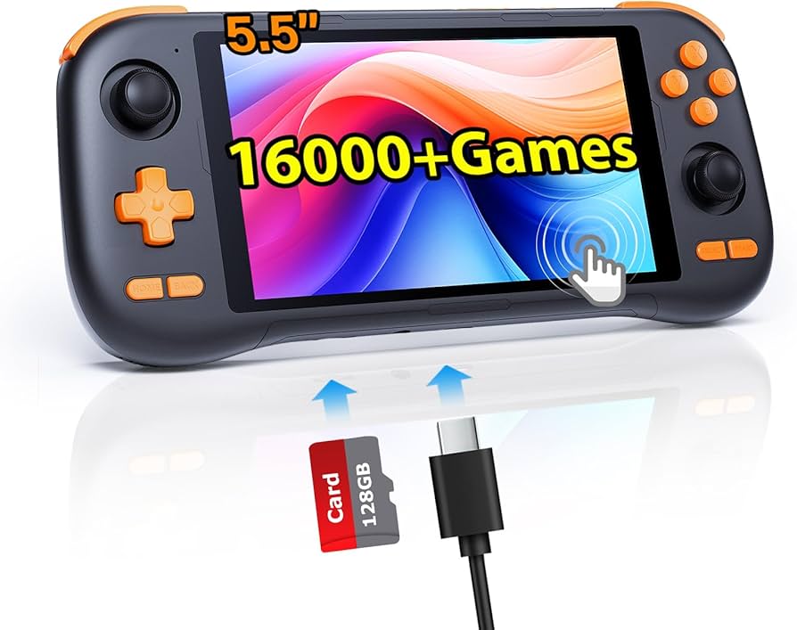 Amazon.com: Kinhank K56 Retro Handheld Game Console Built-in 16000