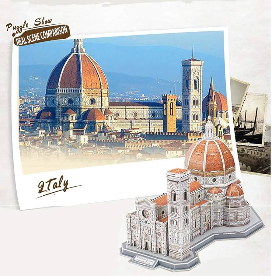 Amazon.co.jp: イタリア、フィレンツェ大聖堂の3Dパズルカラーアート