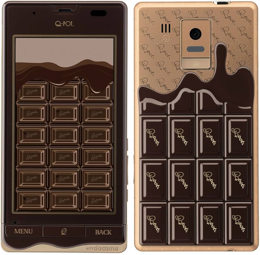 Amazon | SH-04D Q-POT PHONE Bitter Choco 白ロム 携帯 | 携帯電話
