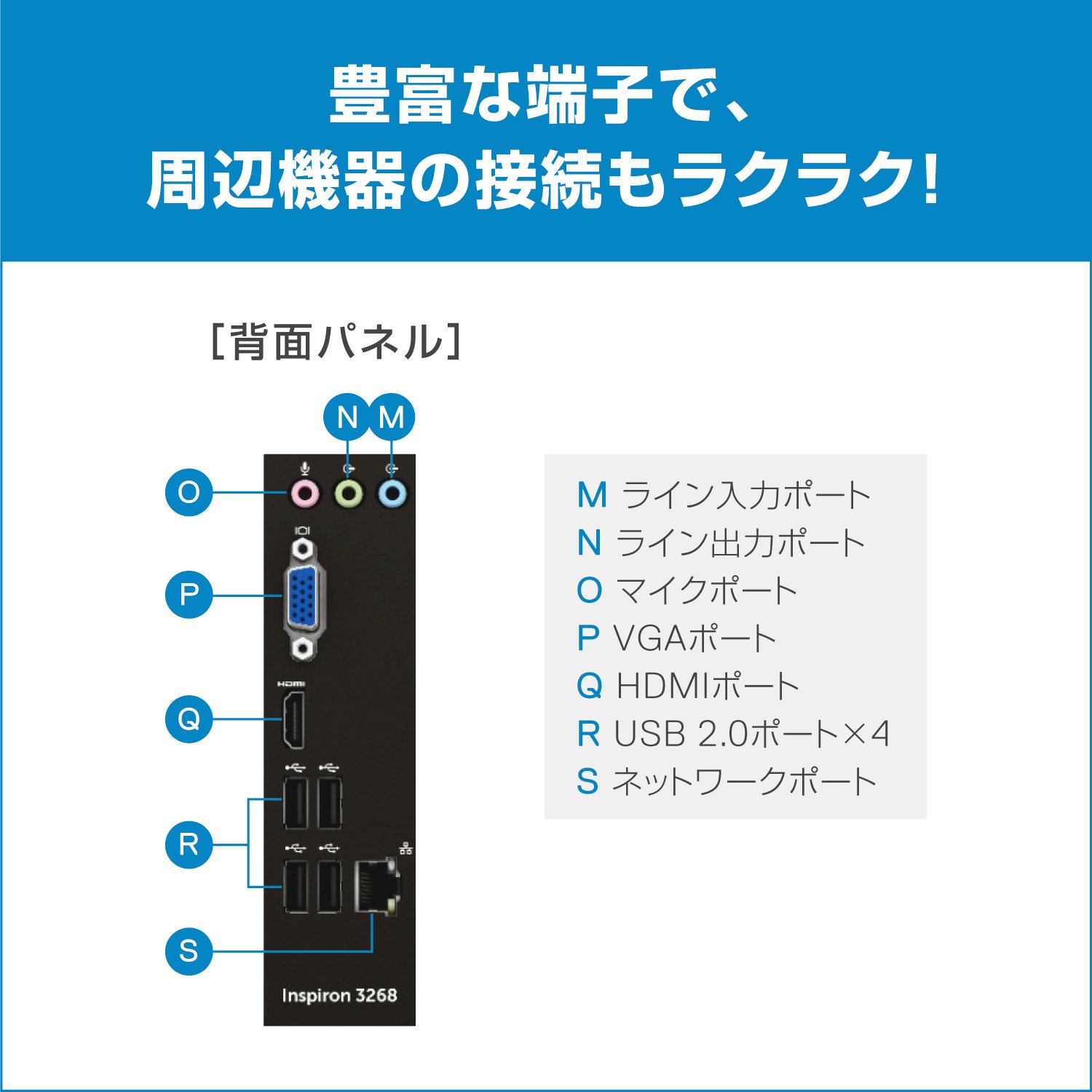 Amazon.co.jp: Dell デスクトップパソコン Inspiron 3268 Core i5