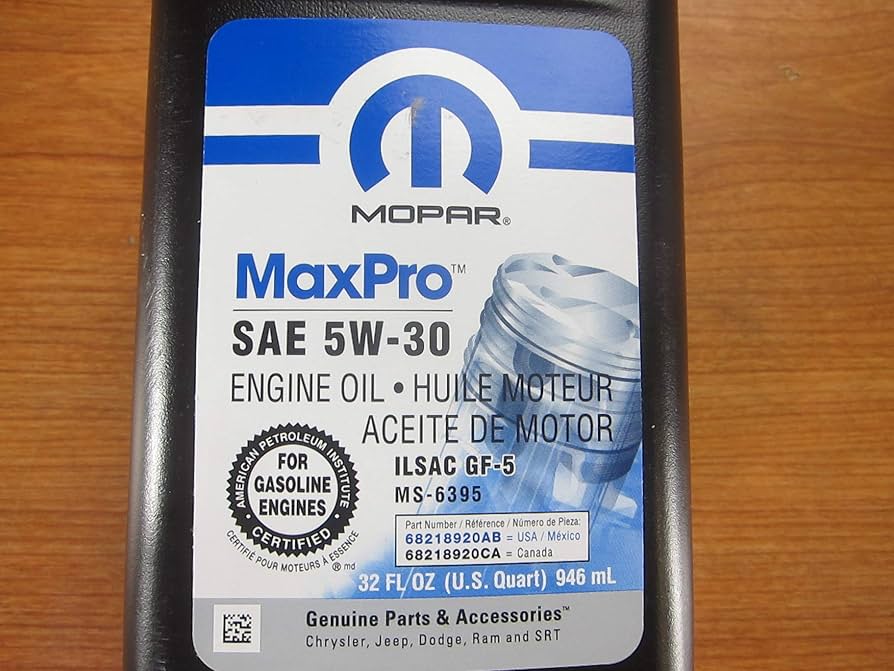 Amazon | Mopar クライスラー ダッジ ジープラム SAE 5W-30 Maxpro