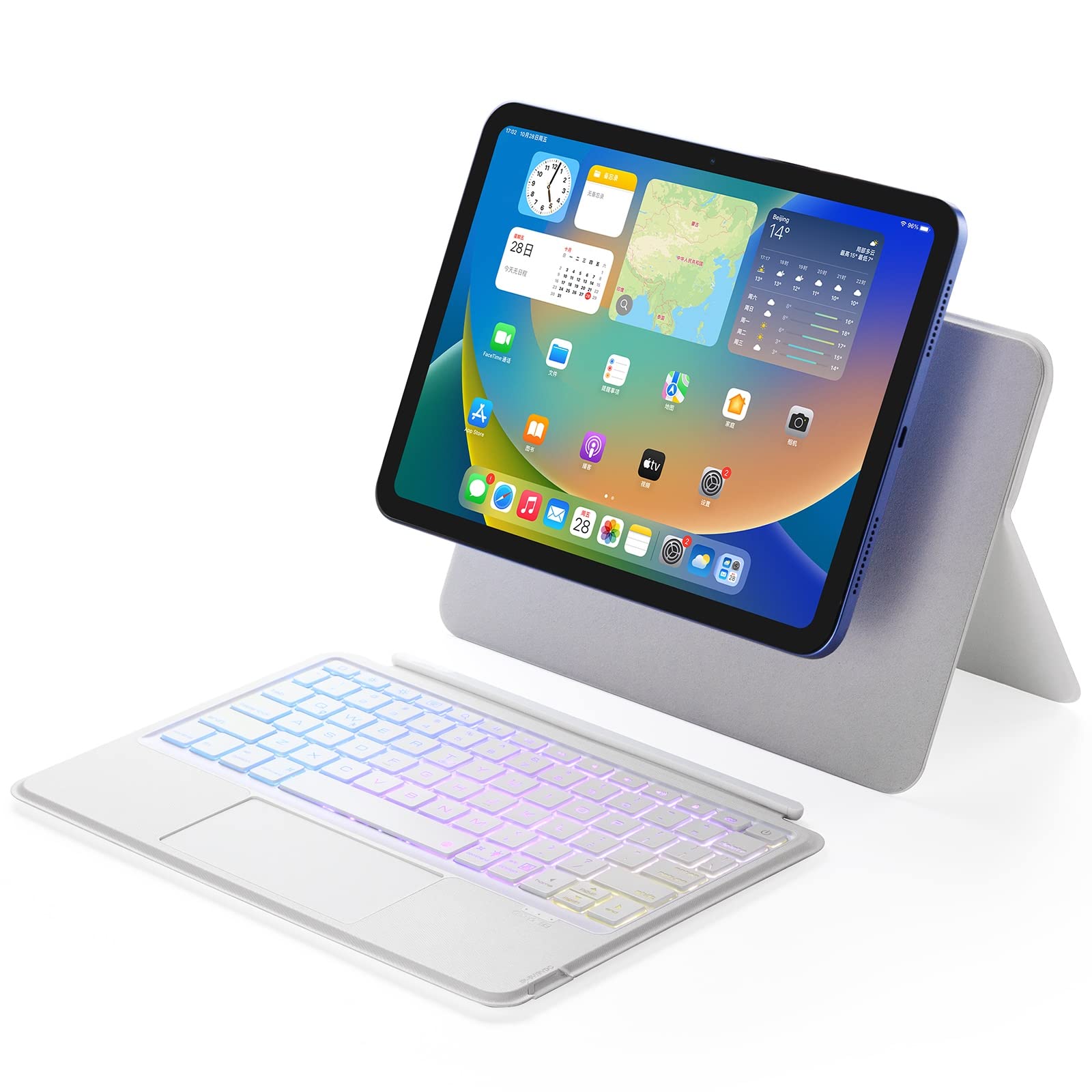 Amazon.co.jp: iPad 第10世代 キーボード ケース マグネット式 バック