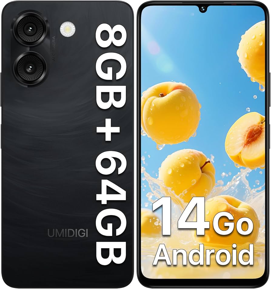 Amazon | UMIDIGI G9A simフリー スマホ 本体 Android 14 Goシステム