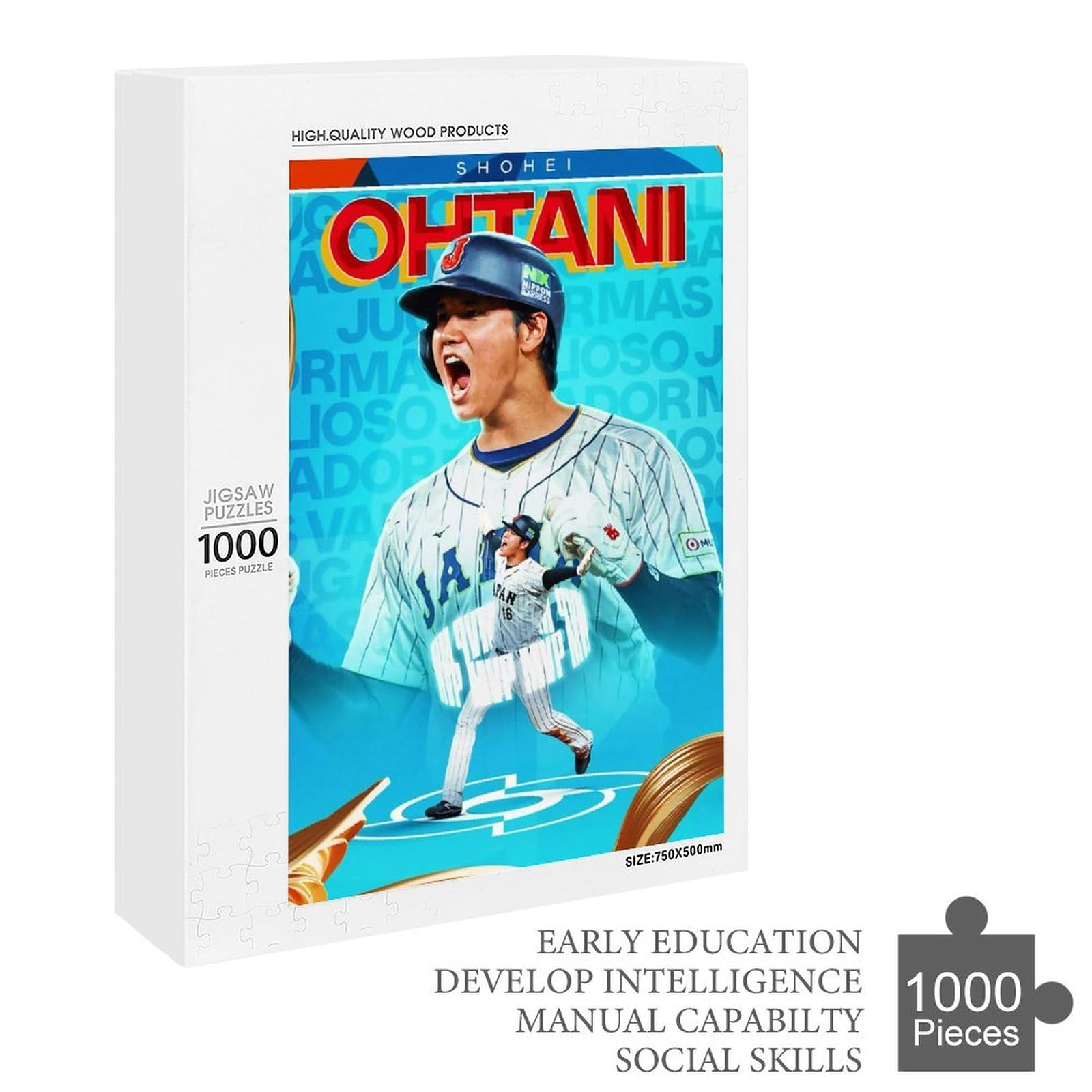 Amazon.co.jp: MVP 大谷 翔平 番號16 ジグソーパズル 木製 パズル