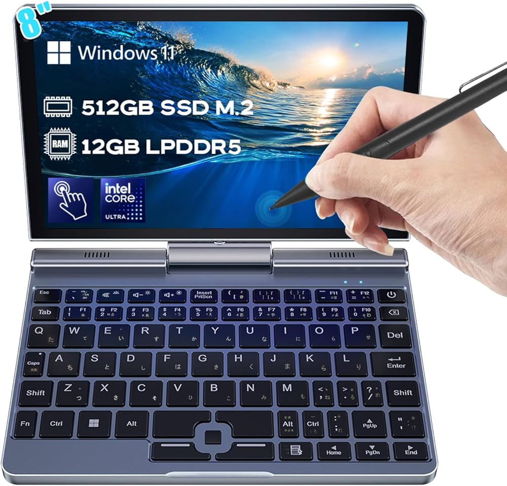 Amazon.co.jp: Crelander 2-in-1 ミニノートパソコン | 8 インチ