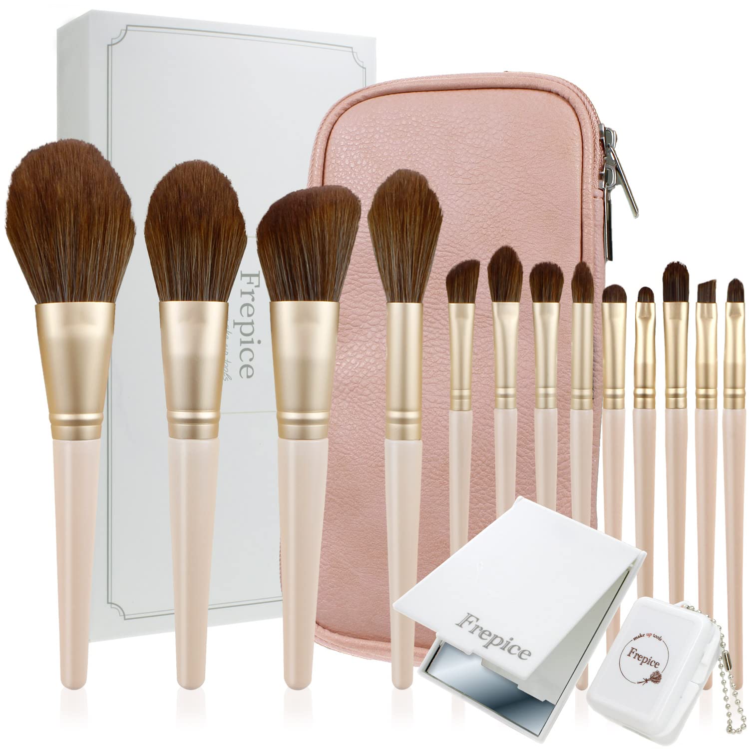 Amazon | Frepice メイクブラシ【13本 セット】パウダーブラシ チーク