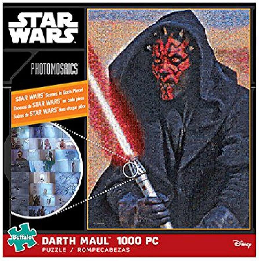 Amazon.com: Darth Maul 1000 pc Star Wars Photomosaics Puzzle