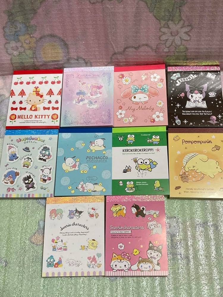 Amazon.co.jp: キャラクター メモ帳 10種類 セット まとめ売り