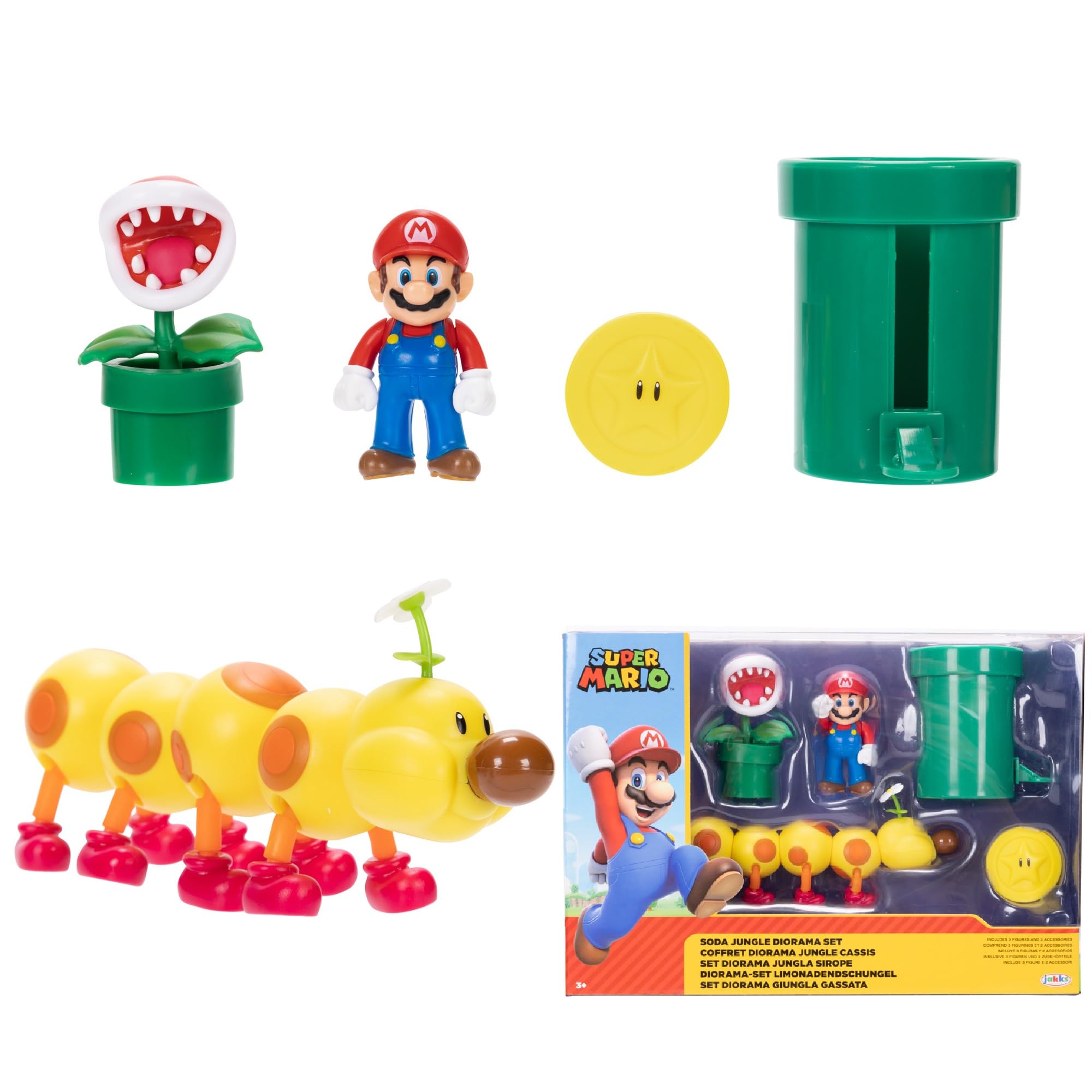 Amazon.com: Nintendo Super Mario Soda Jungle Diorama Includes 3