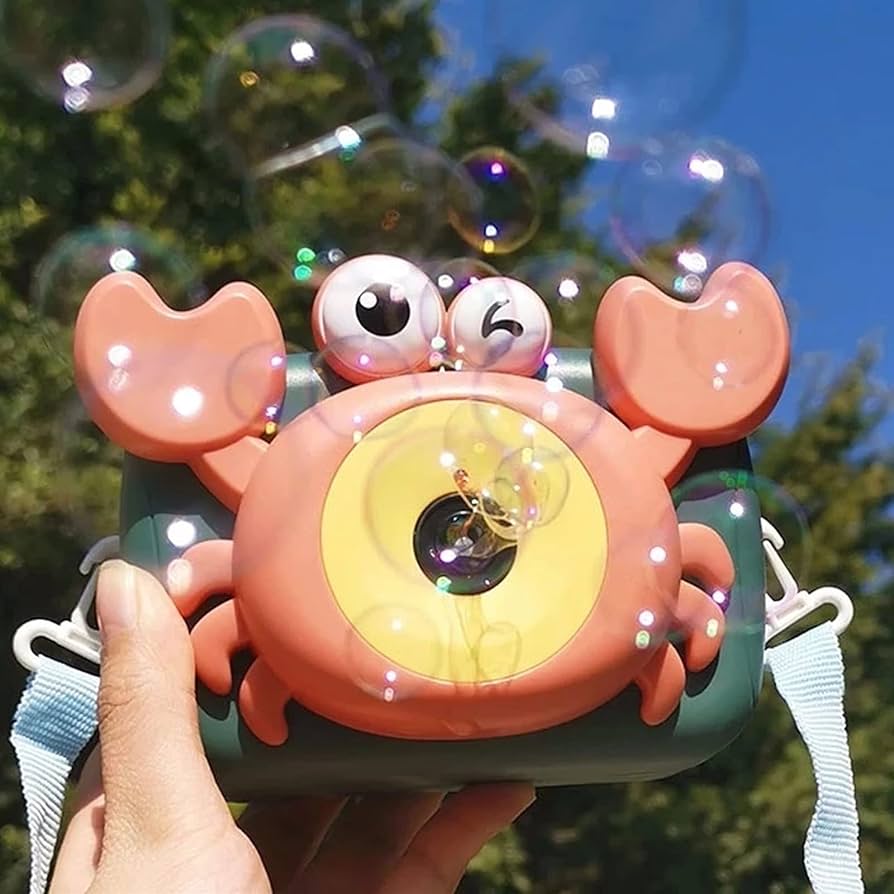 Amazon | バブルマシン カニカメラ漫画バブル機械子供の自動バブル吹く