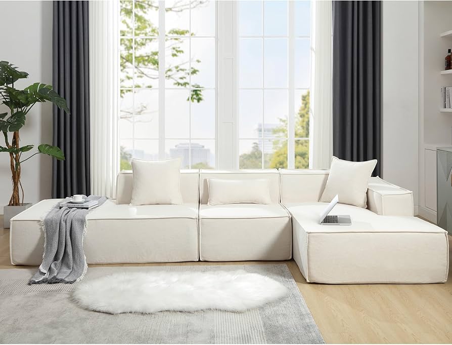 Amazon.com: Modular Combination Living Room Sofa Set, L Shaped