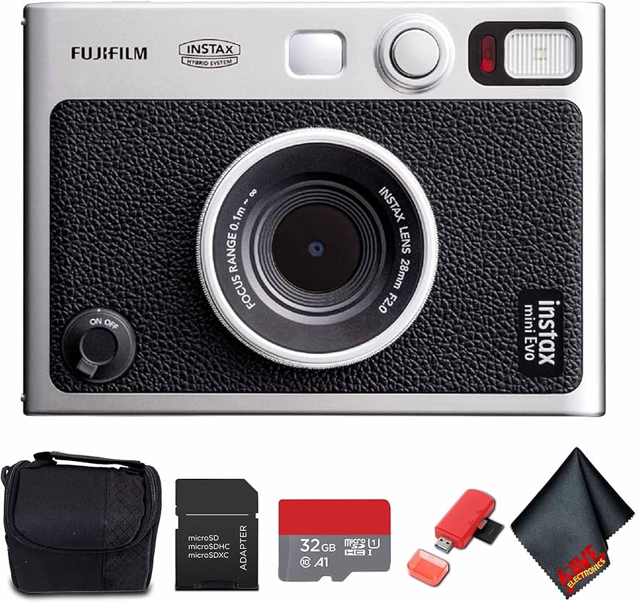 Amazon.com : FUJIFILM INSTAX MINI EVO Hybrid Instant Camera (Black