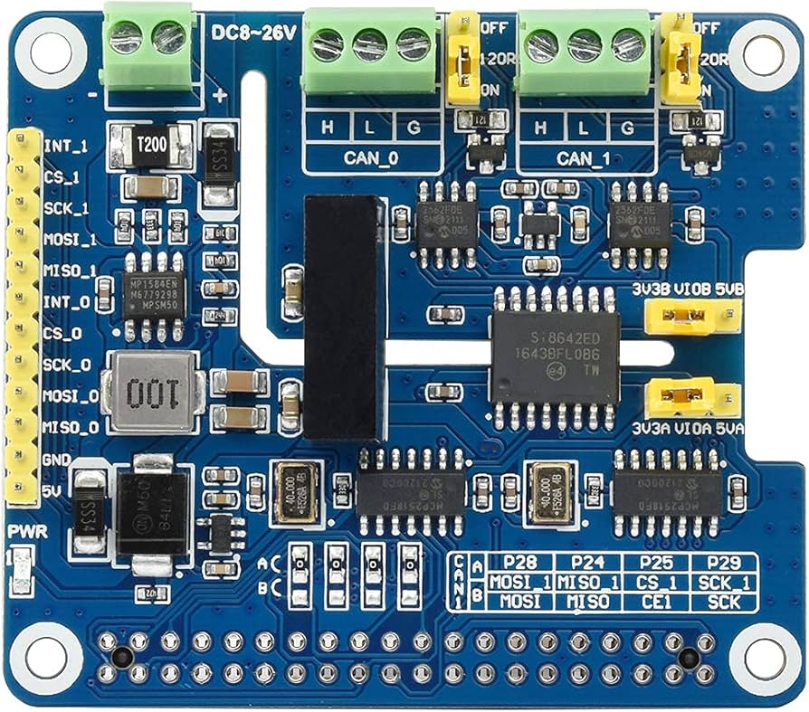 Amazon.com: 2-Channel Isolated CAN Bus FD Expansion HAT for