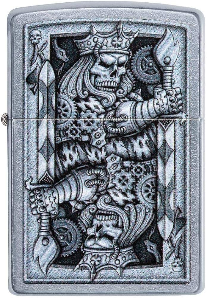 Amazon.com: Zippo Steampunk King Spade Street Chrome Pocket