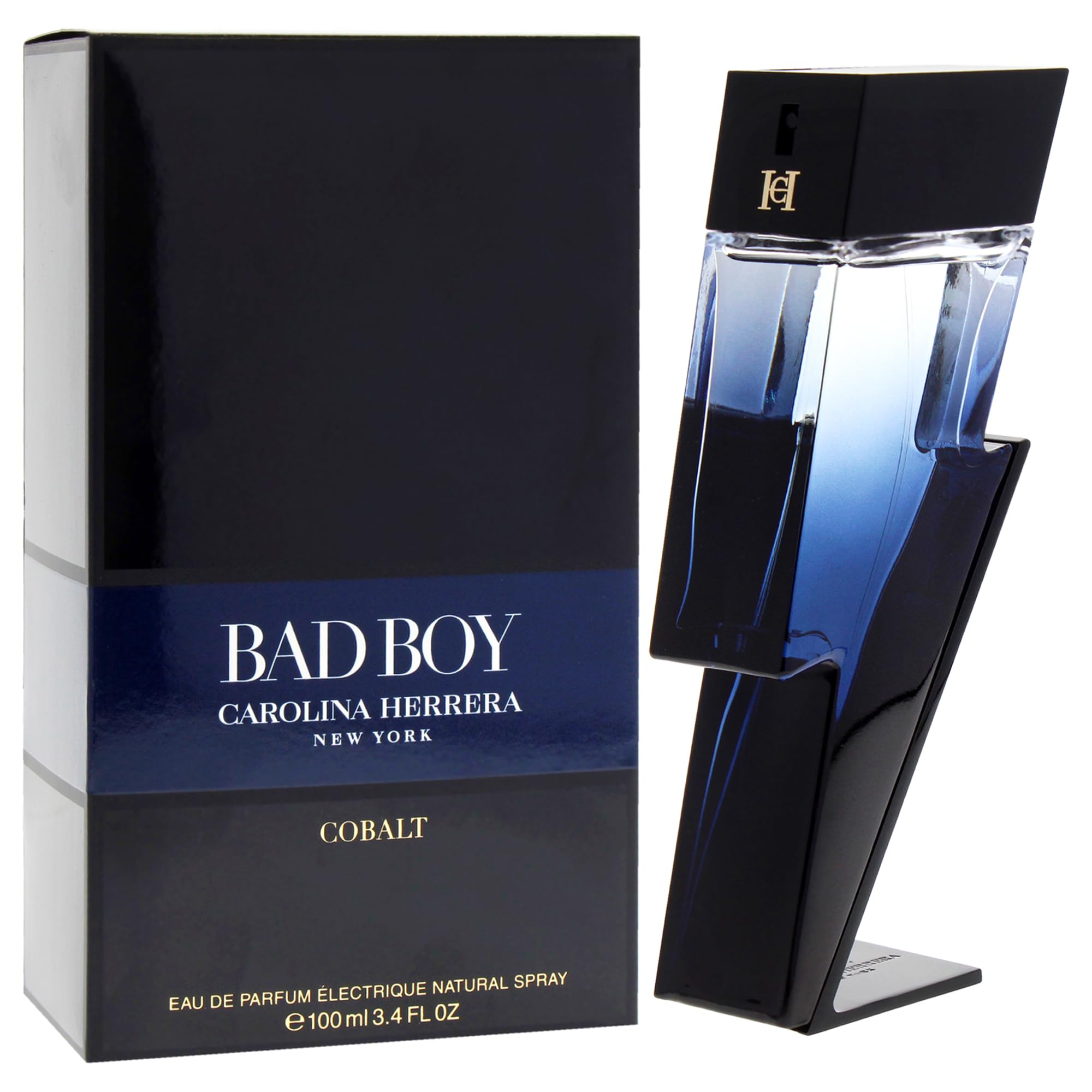 Amazon.com : Carolina Herrera Bad Boy Cobalt Eau de Parfum Spray