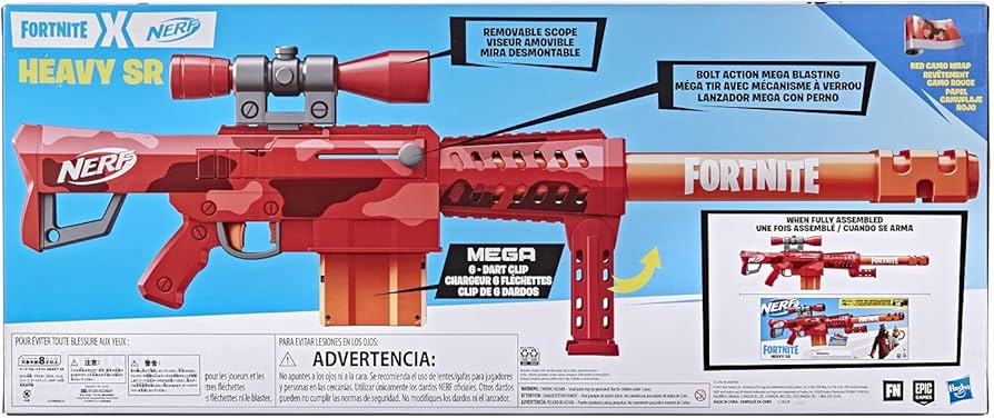 Amazon.co.jp: Hasbro F0928 Nerf Fortnite Heavy SR Manual Blaster