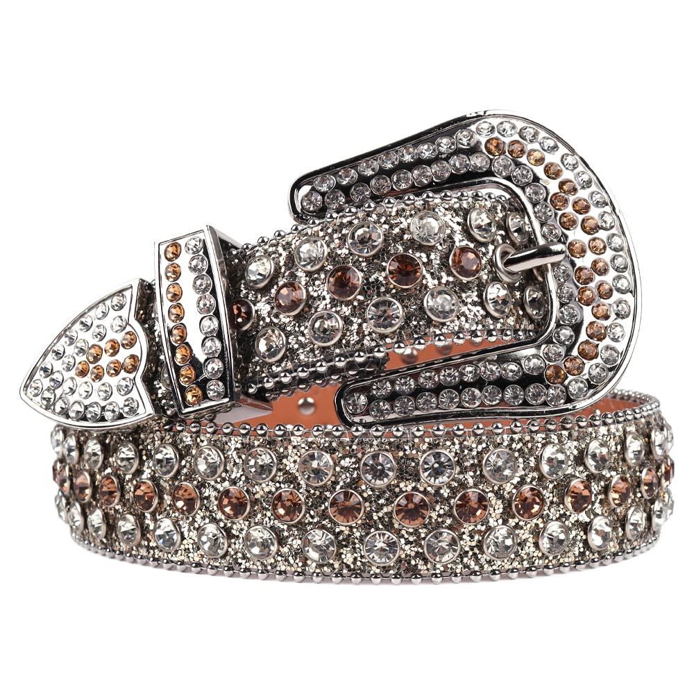 Amazon.co.jp: ラインストーンベルト ウエスタンゴールデンライン