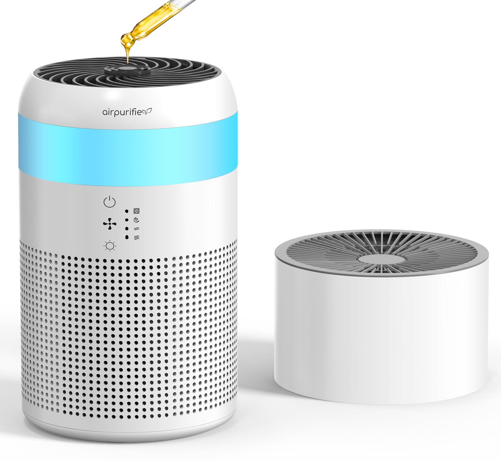 Amazon.co.jp: Yurioo 加湿器付き 空気清浄機 小型【強力浄化&アロマ