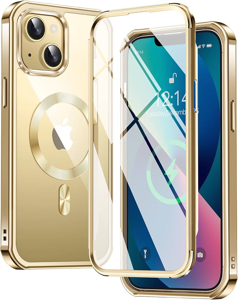 Amazon.co.jp: 【両面保護・MagSafe対応】FONKCASE iPhone13 用 ケース