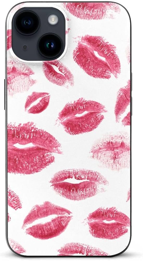 Amazon.co.jp: iPhone 11 ケース キスマーク 口紅 ピンク 全機種対応