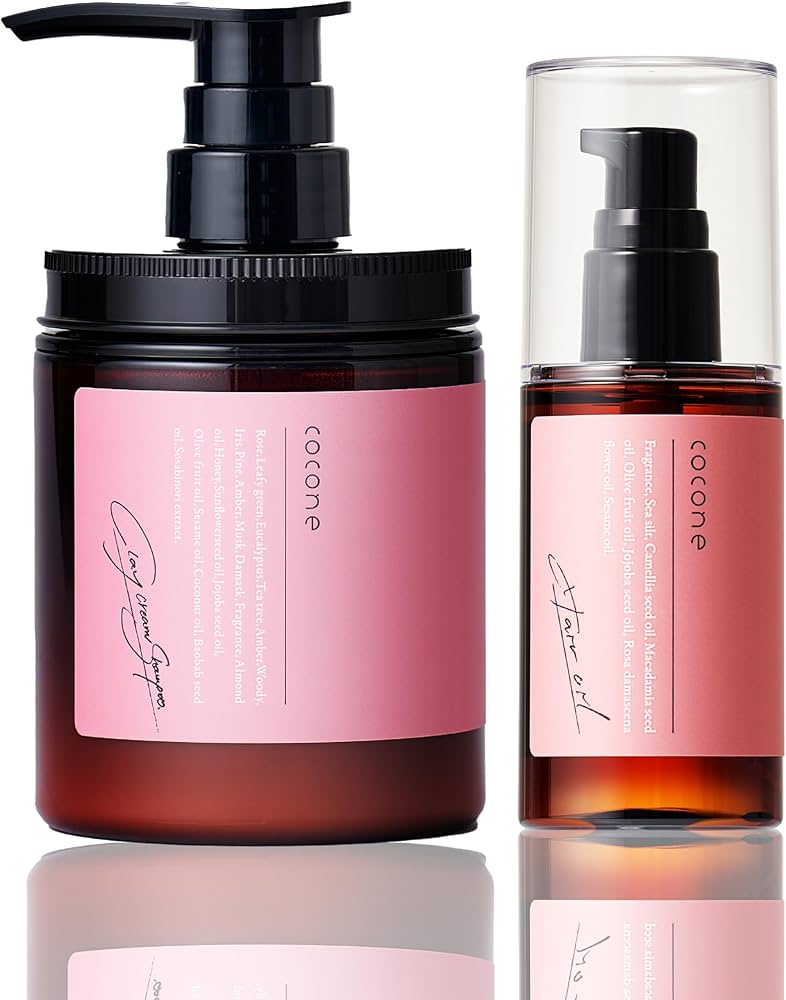 Amazon | クレイクリームシャンプー & ヘアオイル セット (スムース