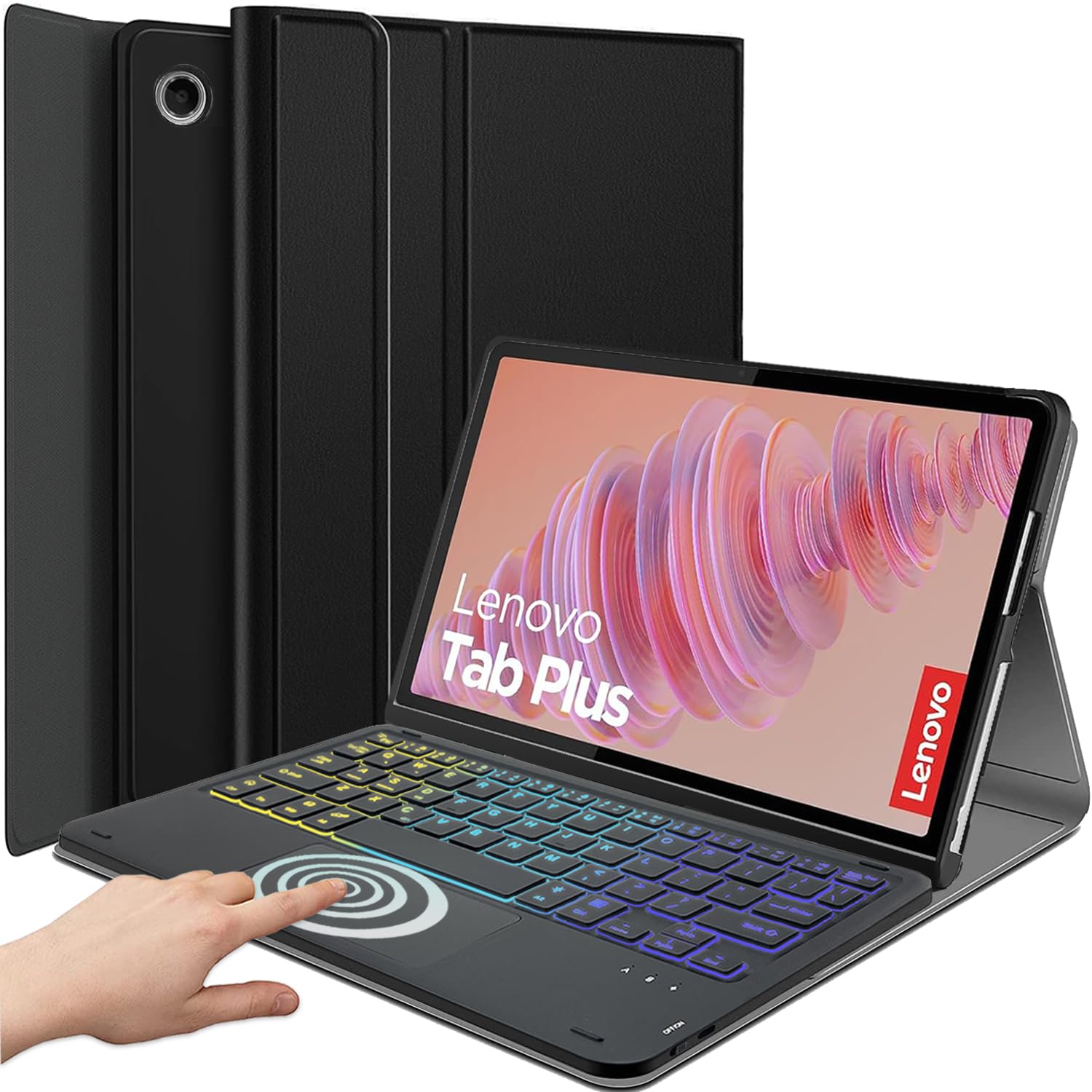 Amazon.com: DKAHOEE Backlit Touchpad Keyboard Case for Lenovo Tab