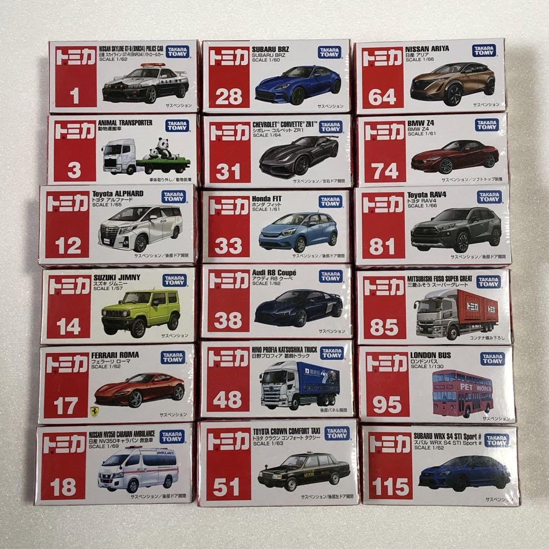 Amazon.co.jp: トミカ まとめ売り 18個 CL3O : おもちゃ