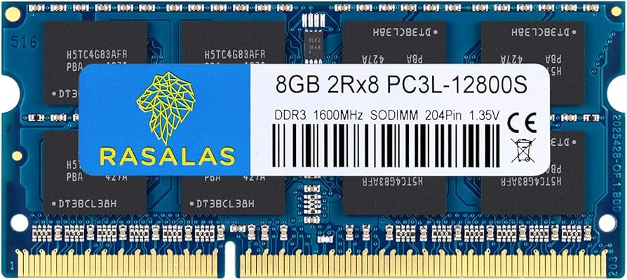 Rasalas 8GB PC3L-12800S ddr3l-1600 sodimm 1600mhz Laptop RAM DDR3L