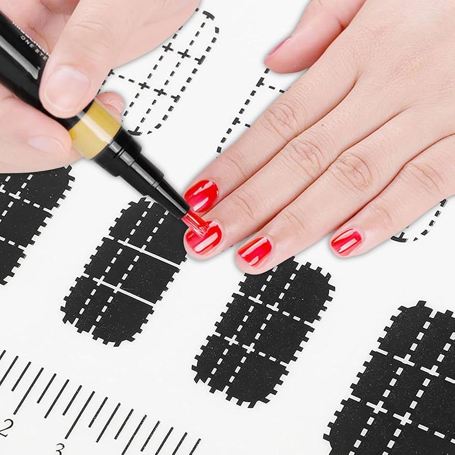 Amazon.co.jp: シリコンネイルマット, アクリルネイル練習シート, 練習