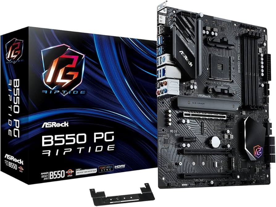 Placa Mãe AsRock B550 PG Riptide (AM4/4xDDR4/HDMI/M.2/USB3.2