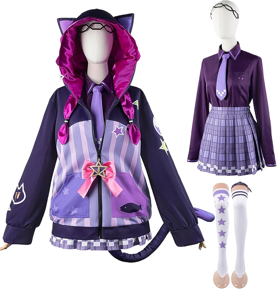 Amazon.co.jp: [milky time] ホロライブ 紫咲シオン コスプレ VTuber