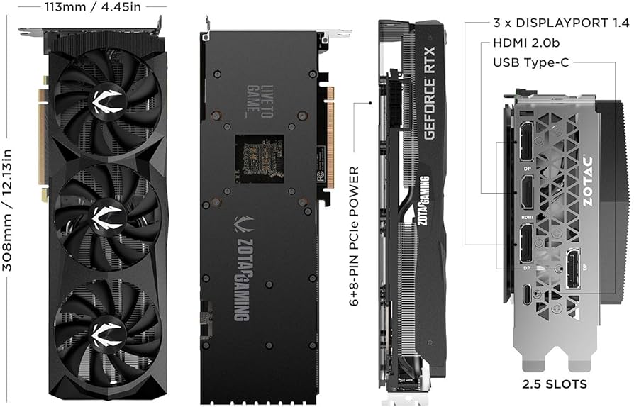 Amazon.com: ZOTAC GAMING GeForce RTX 2070 AMP Extreme 8GB GDDR6