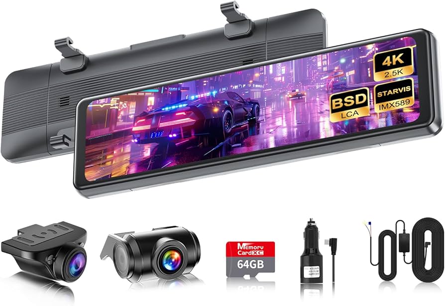 Amazon.co.jp: 【再進化分離式・64GBカード付属・4K・BSD運転補助