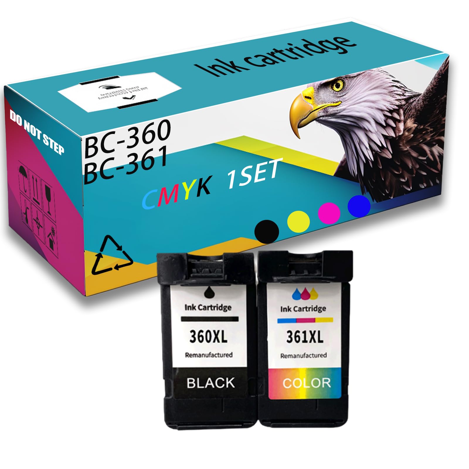 Amazon.com: Compatible for Canon BC-360 BC-361 Ink Cartridge PIXMA