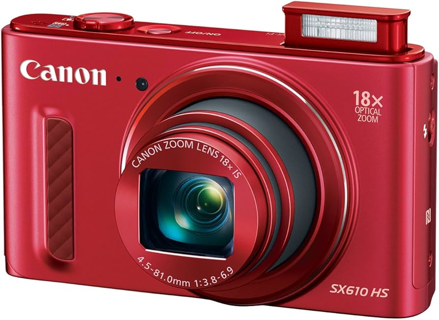 Amazon.com : Canon PowerShot SX610 HS (Red) : Electronics