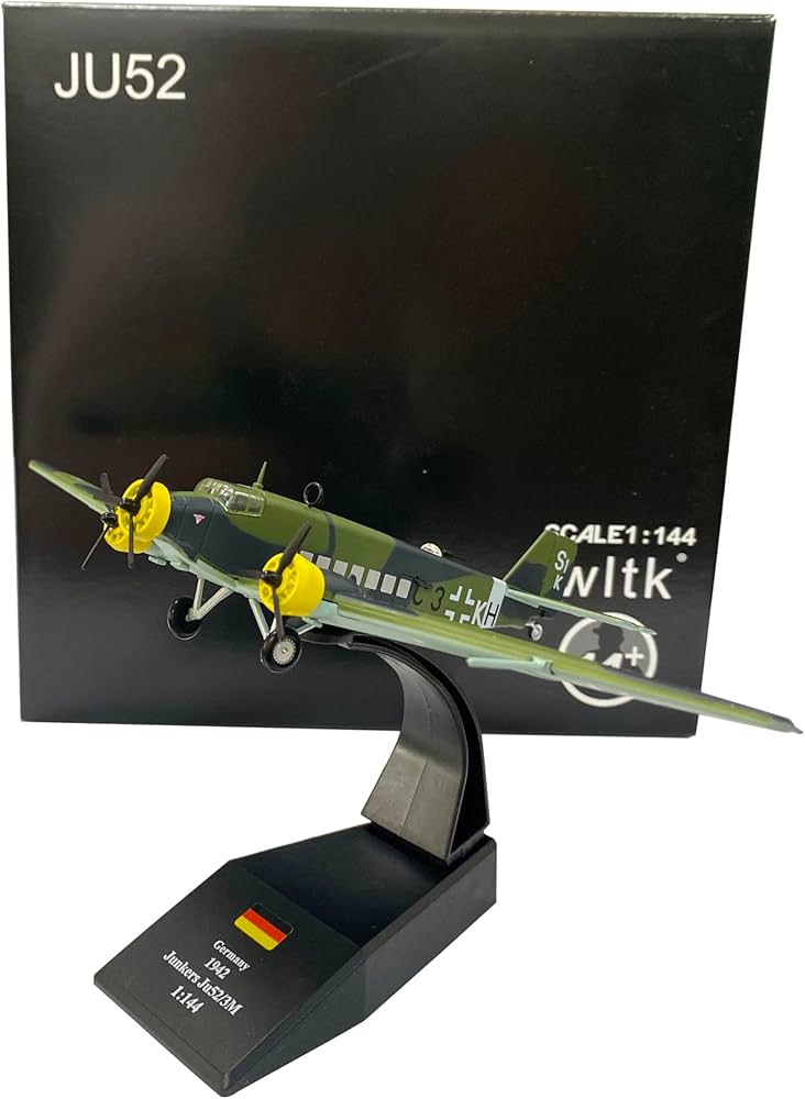 Amazon | Junkers Ju 52 1/144 ダイキャスト航空機モデル | プラモデル