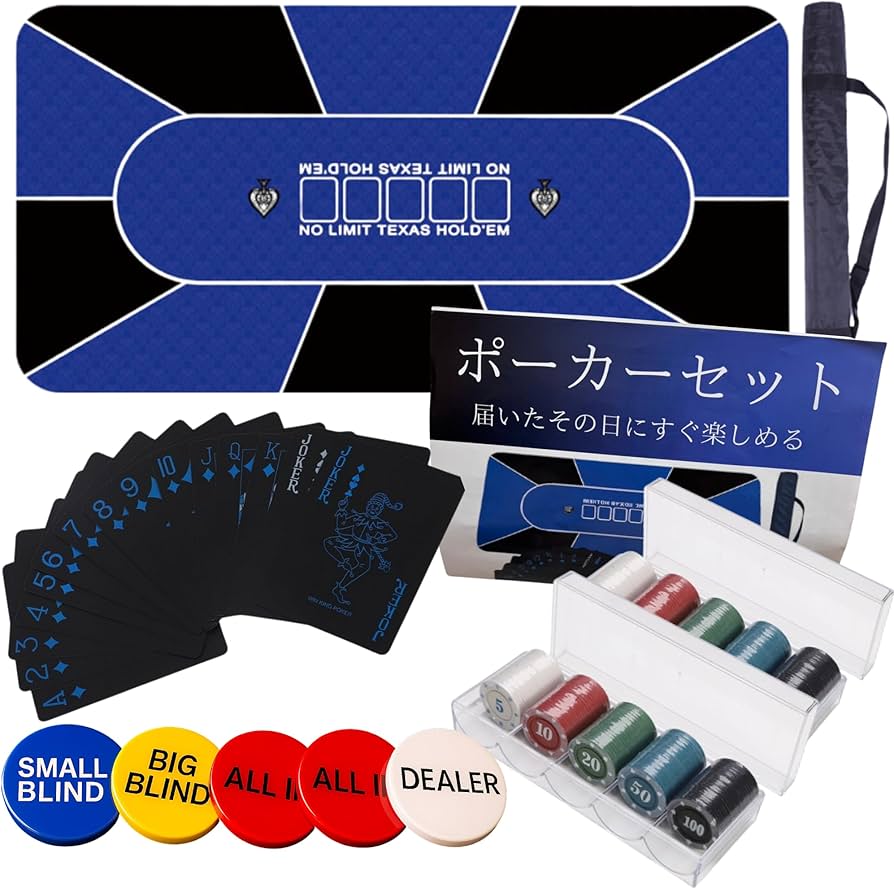 Amazon.co.jp: ポーカーセット ポーカーマット poker ポーカーチップ