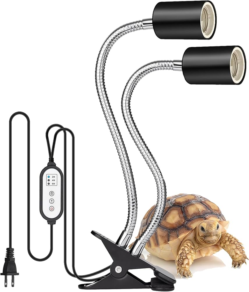 Amazon | 双頭爬虫類ライト 紫外線ライト 亀 両生類用ライト バス